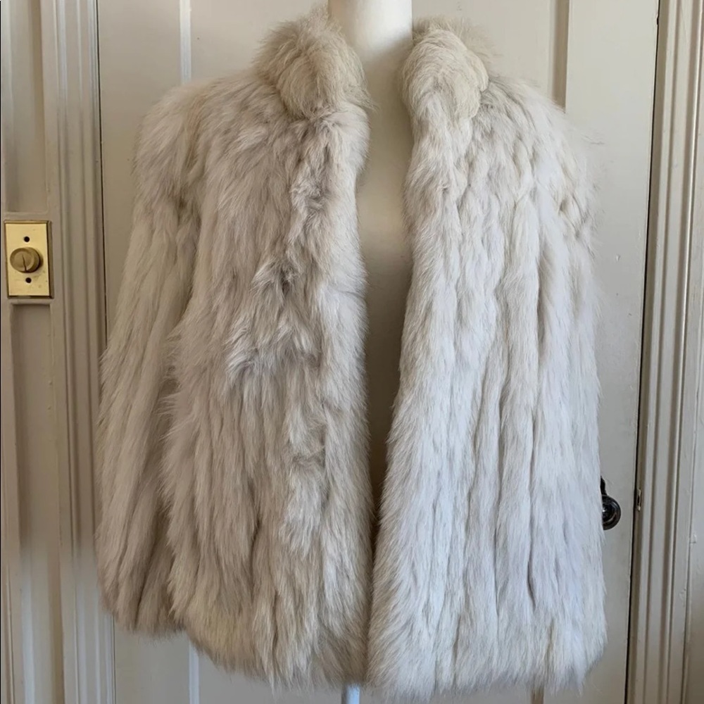 Genuine rabbit fur coat vintage